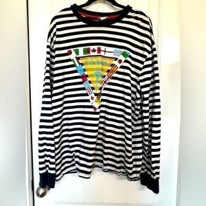 *** Vintage*** Guess Game Striped Long Sleeve